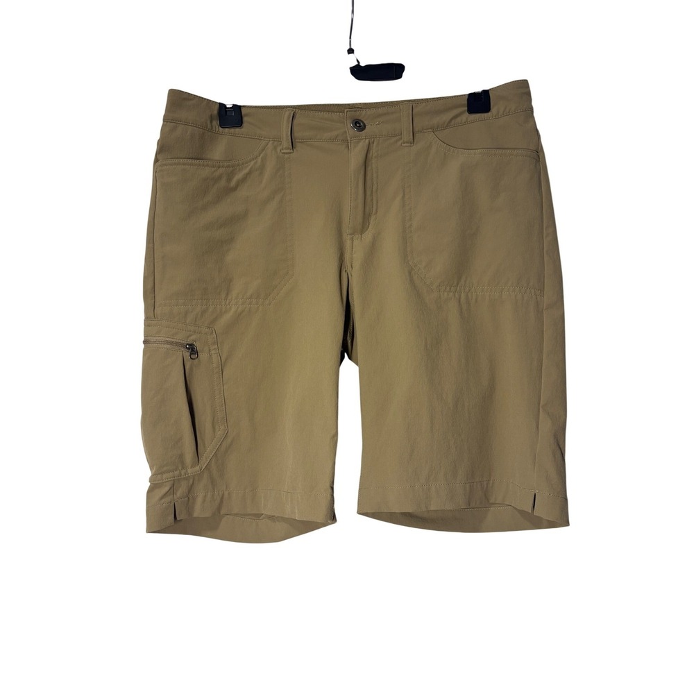 Patagonia Tan Khaki Hiking Cargo Stretch Shorts Size 8